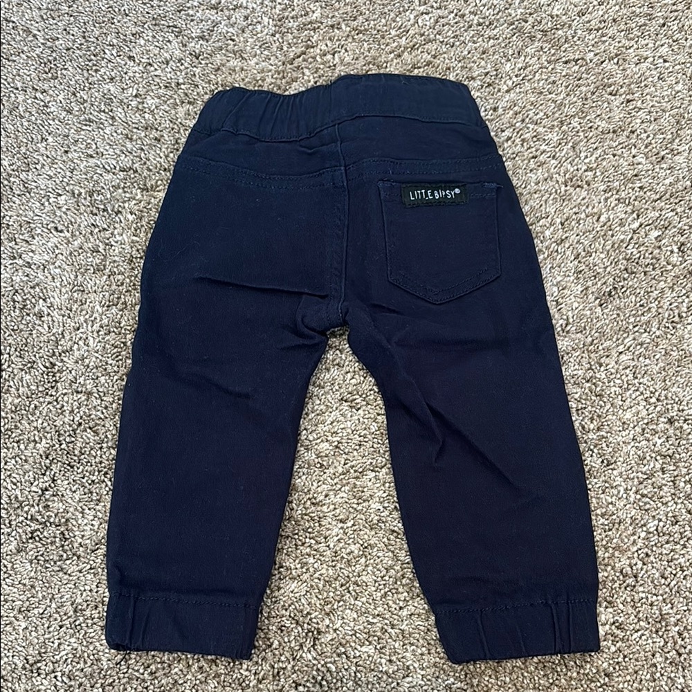 Little Bipsy Navy Chino Joggers